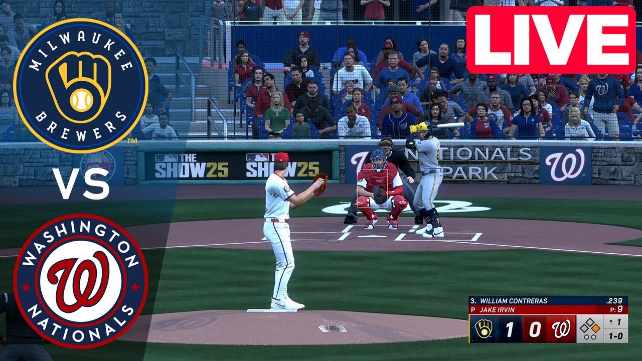 MLB LIVE🔴 Washington Nationals vs Milwaukee Brewers - Aug 2, 2025 | Full Game MLB 2025 EN VIVO