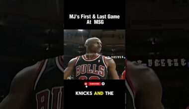 MJ's First & Last Game At MSG with the Bulls 🐐🔥#shorts