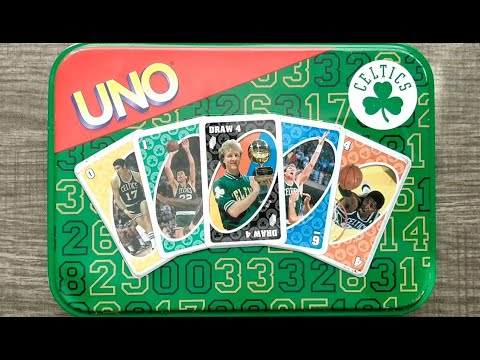 UNO Boston Celtics NBA Legends Card Game