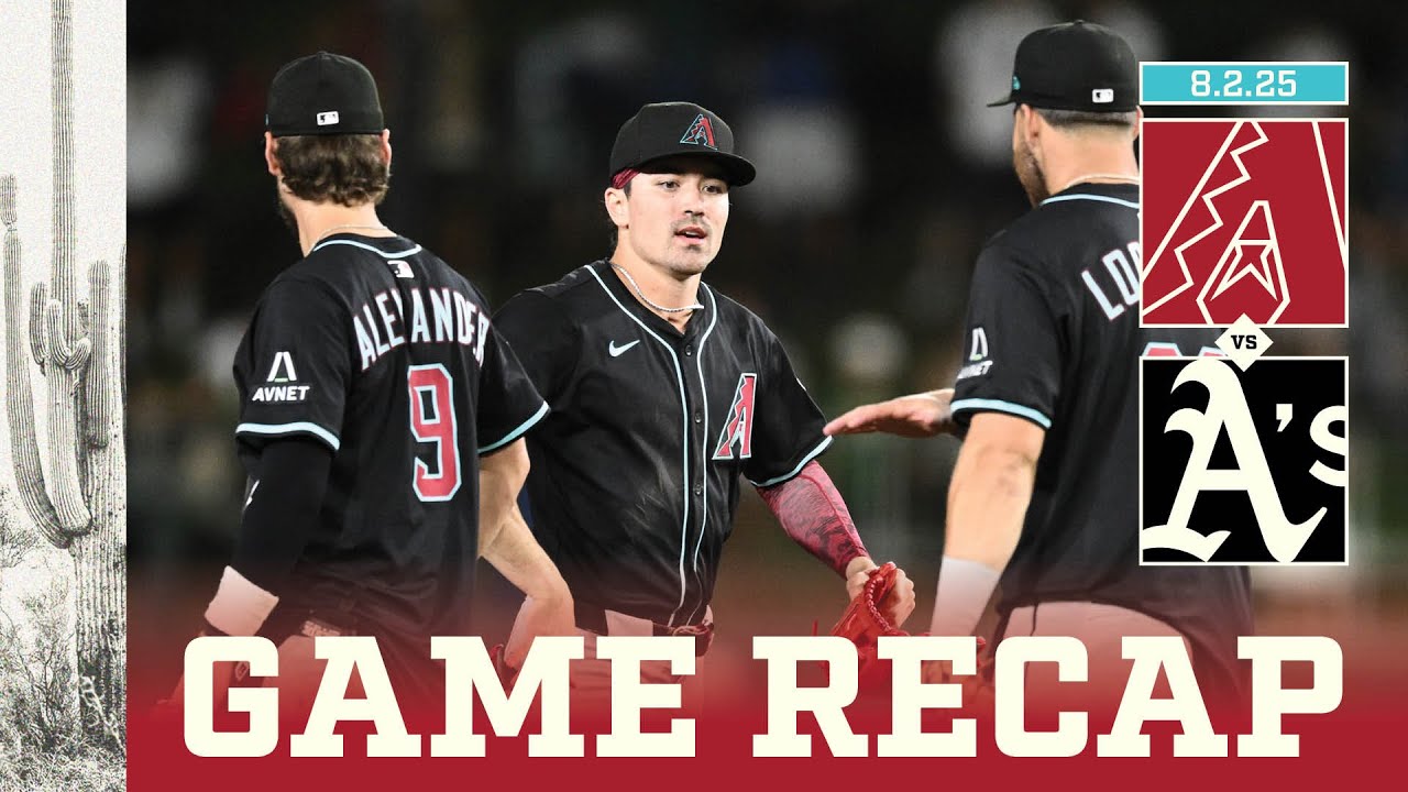 D-backs vs. Athletics Game Highlights (8/2/25) | MLB Highlights | Arizona Diamondbacks