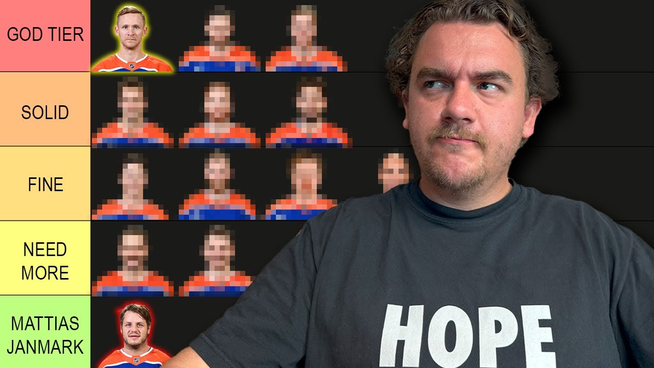 The Ultimate 2024-25 Edmonton Oilers Tier List