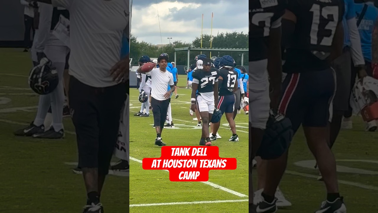 Houston Texans Tank Dell At Houston Texans Training Camp #nfl #nflnews #nflupdates #houstontexans