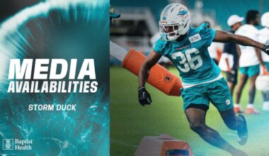 Storm Duck meets with the media | Miami Dolphins