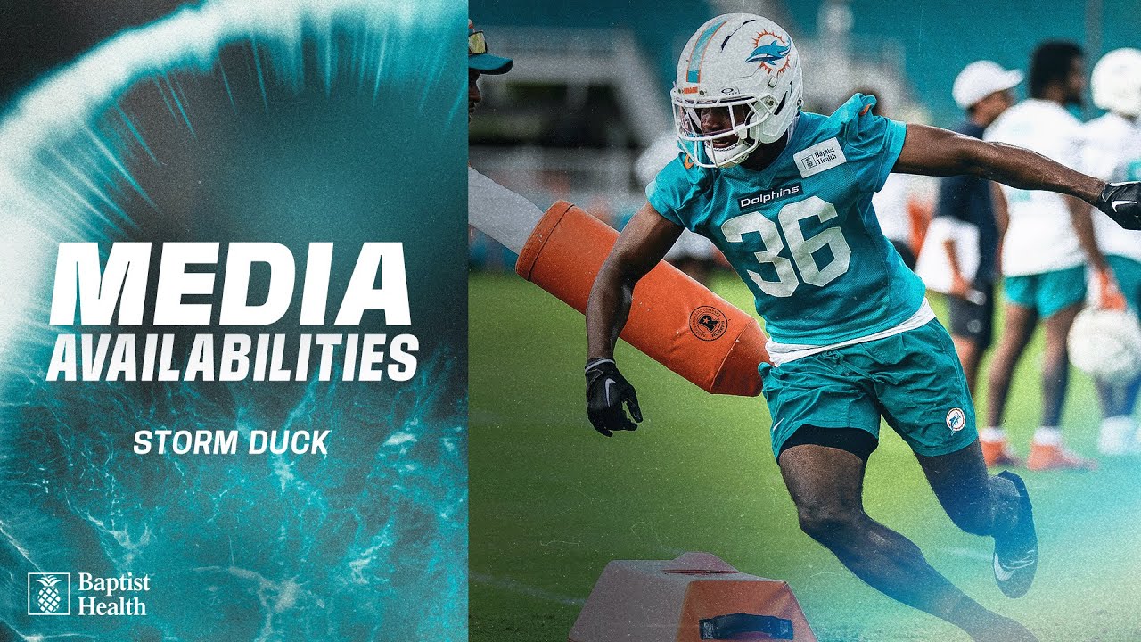 Storm Duck meets with the media | Miami Dolphins