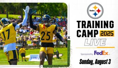 Watch Steelers Training Camp Practice on Aug. 3 | Pittsburgh Steelers