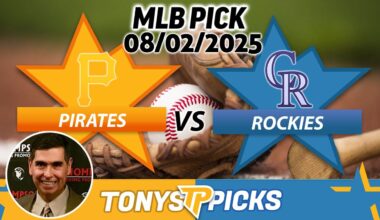 Pittsburgh Pirates vs. Colorado Rockies Pick 8/2/25 MLB Pick Prediction
