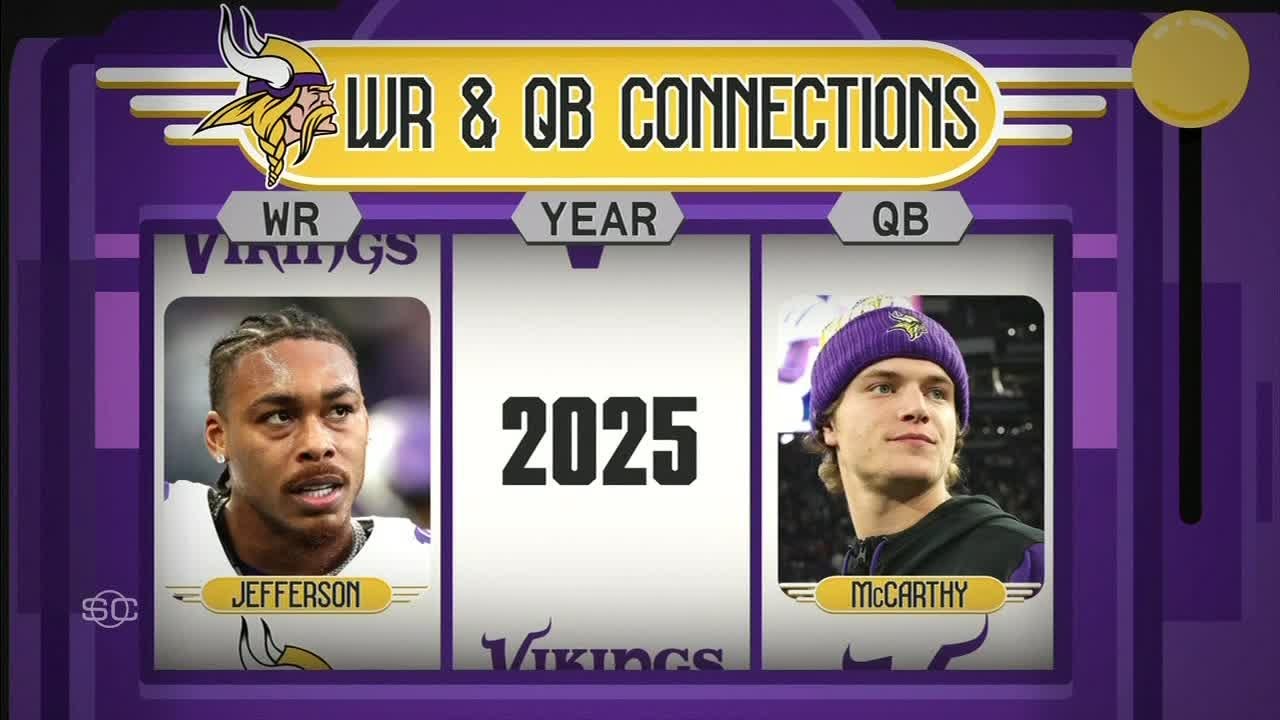 Justin Jefferson is embracing the transition of J.J. McCarthy as new Vikings QB 🙌 | SportsCenter