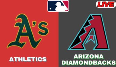 Arizona Diamondbacks Vs Athletics | MLB 2025 | MLB Live Baseball Score | Aug 3 2025