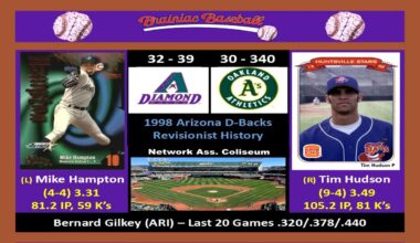 Game 72 - 1998 Arizona Diamondbacks Revisionist History v Oakland Athletics @ Network Ass. Coliseum