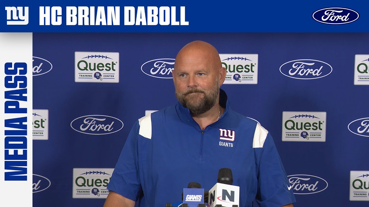 Coach Brian Daboll Talks Russell Wilson’s Impact on Malik Nabers | New York Giants