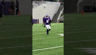 Justin Jefferson & Kevin O'Connell at Night Practice 🤝