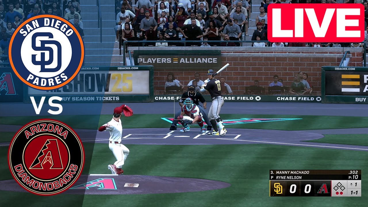 MLB LIVE🔴 San Diego Padres vs Arizona Diamondbacks - Aug 4, 2025 | Full Game MLB 2025 EN VIVO
