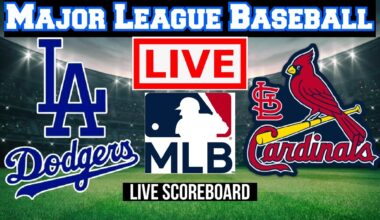 Live: Los Angeles Dodgers Vs St. Louis Cardinals | MLB | Live Scoreboard | Play by Play