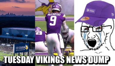 Minnesota Vikings News Dump (8.5.2025) | Night Practice! McCarthy Preseason Return! Bad Hat!