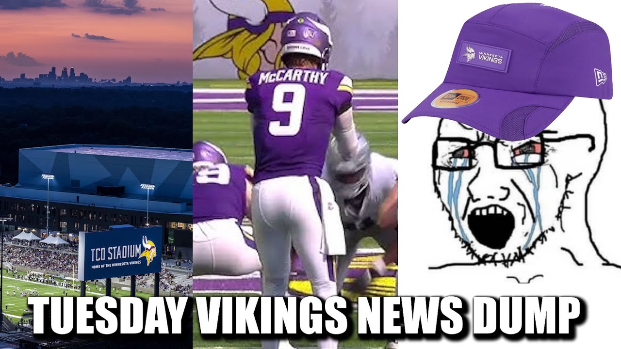 Minnesota Vikings News Dump (8.5.2025) | Night Practice! McCarthy Preseason Return! Bad Hat!