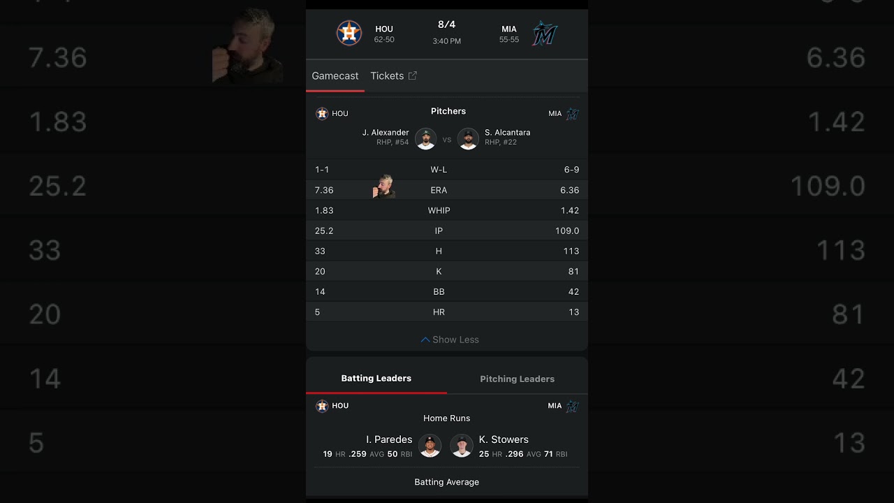 Miami Marlins VS Houston Astros Free MLB Betting Info 8/4/25