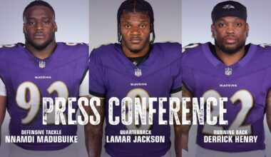 Lamar Jackson, Derrick Henry, Nnamdi Madubuike Media Availability | Baltimore Ravens