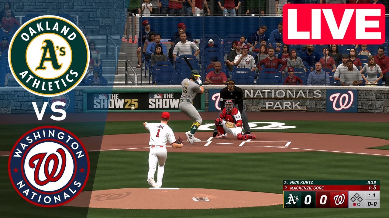 MLB LIVE🔴 Washington Nationals vs Oakland Athletics - Aug 5, 2025 | Full Game MLB 2025 EN VIVO