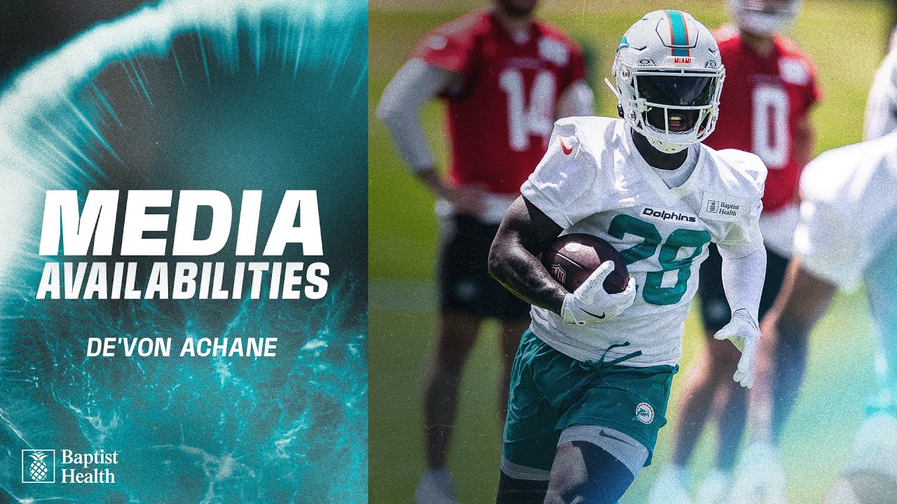 De'Von Achane meets with the media | Miami Dolphins