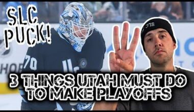 Utah's got to do these 3 things to make the Stanley Cup Playoff in 2026. New episode is up!