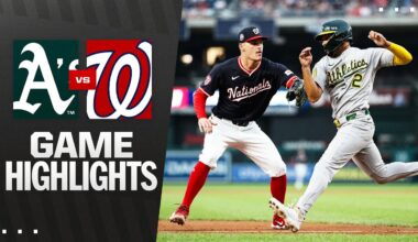 Athletics vs. Nationals Game Highlights (8/5/25) | MLB Highlights