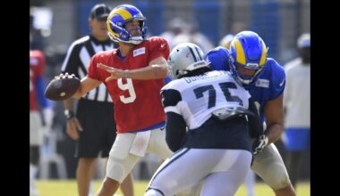 ✭ Recapping Cowboys vs Rams joint practice || 100k Voch || Phones lit