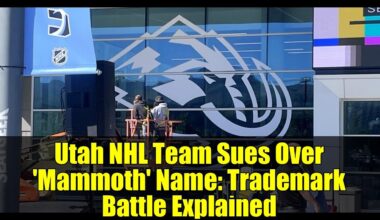 Utah NHL Team Sues Over 'Mammoth' Name: Trademark Battle Explained