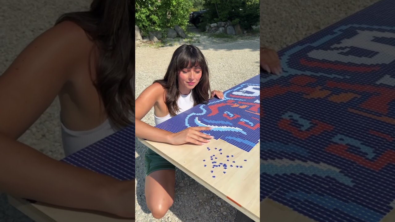 Putting together 25,920 pieces of history ⚡️ Tampa’s first outdoor NHL game is coming Feb. 1, 2026!