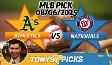 Athletics vs Washington Nationals Pick 8/6/25 MLB Pick Prediction