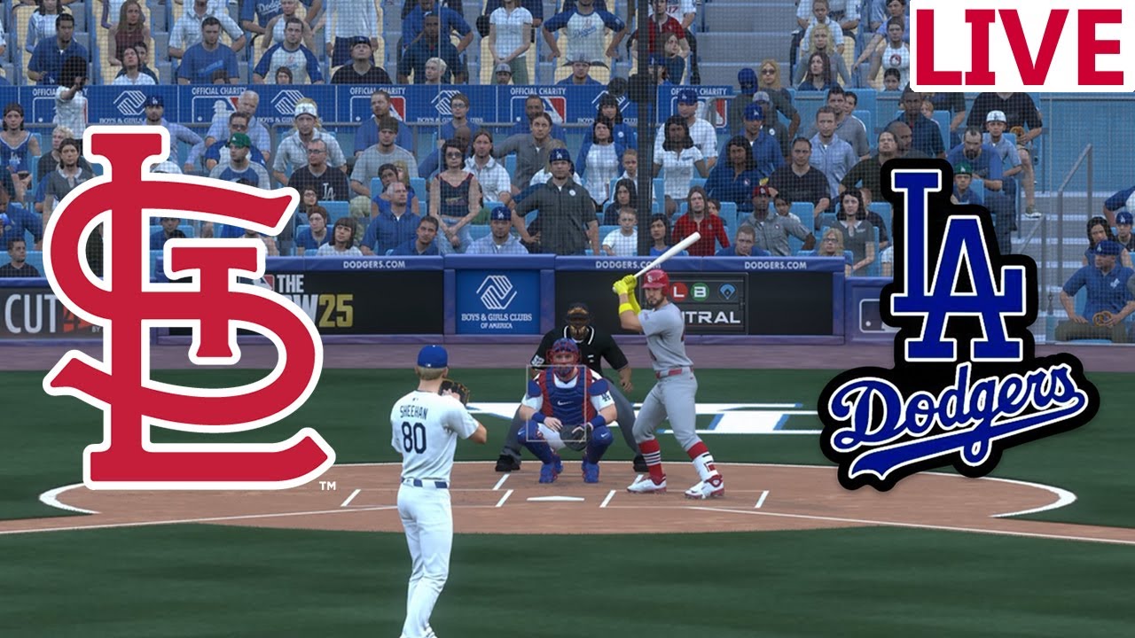 🔴LIVE 🔴St Louis Cardinals  VS Los Angeles Dodgers/August 6th/Mlb Envivo /MLB THE SHOW 25