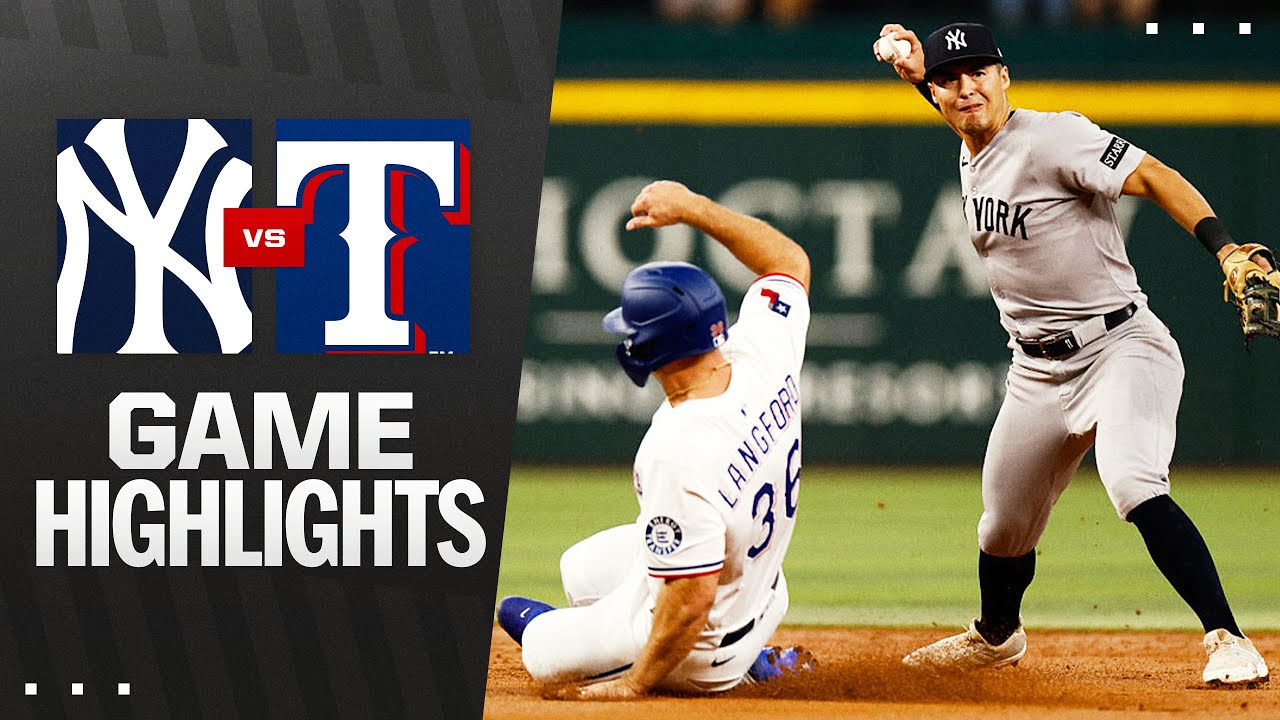 Yankees vs. Rangers Game Highlights (8/6/25)  | MLB Highlights