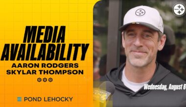 Aaron Rodgers, Skylar Thompson Media Availability (Aug. 6) | Pittsburgh Steelers
