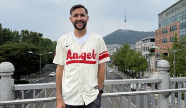 Brought the Trout jersey to Korea
