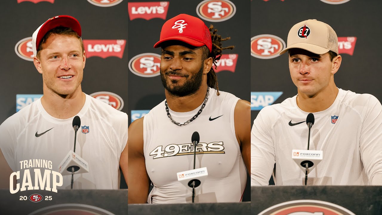 McCaffrey, Warner, Purdy Share Takeaways from Joint Practice with Broncos | 49ers
