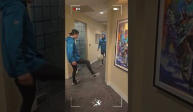 Office soccer anyone?  ⚽️ #sharks #hockey #nhl