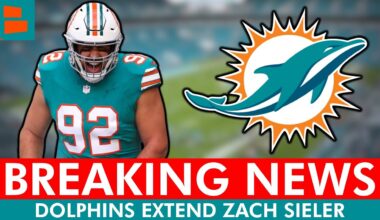 🚨JUST IN: Miami Dolphins Extend Zach Sieler & Create Cap Space! Another Move Coming? Dolphins News