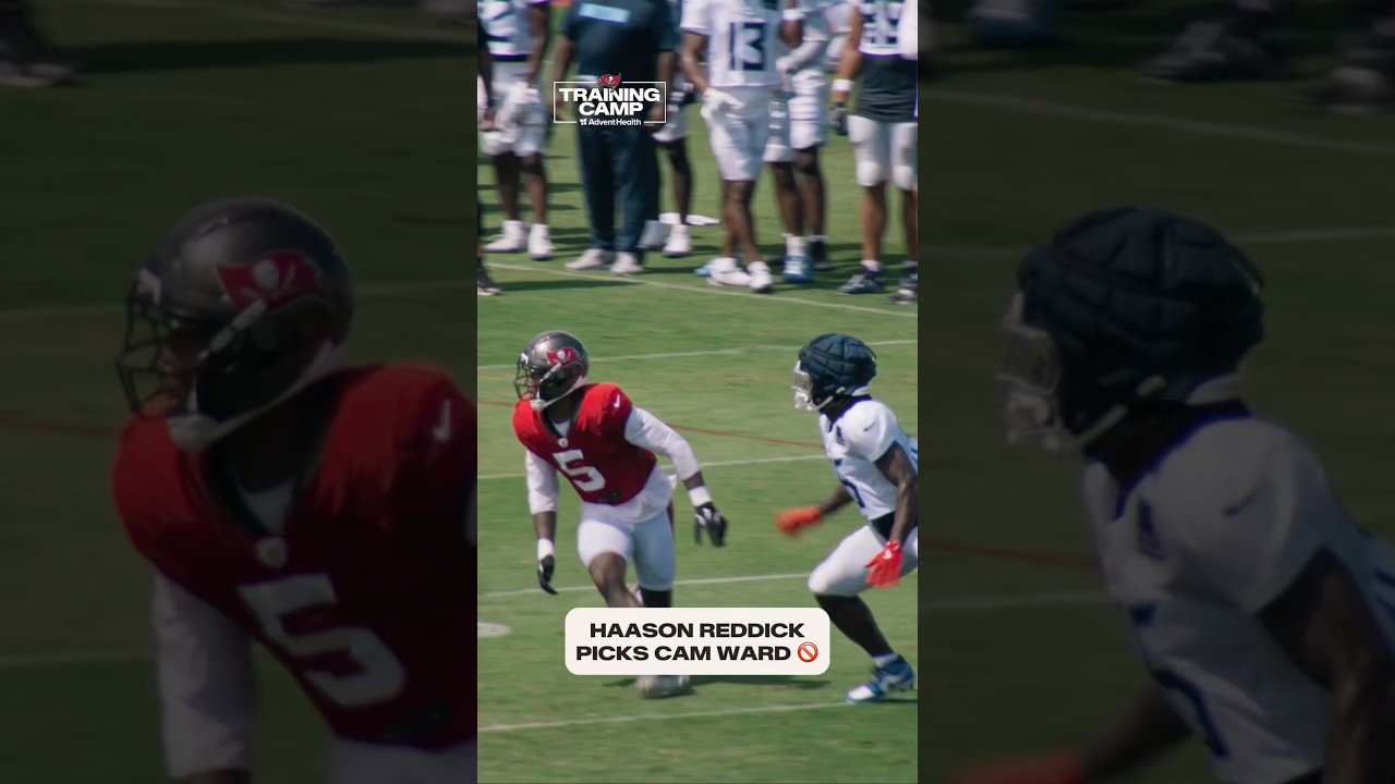 Haason Reddick is leveling 🆙 our defense 👀 #interception #defense #buccaneers #nfl #football
