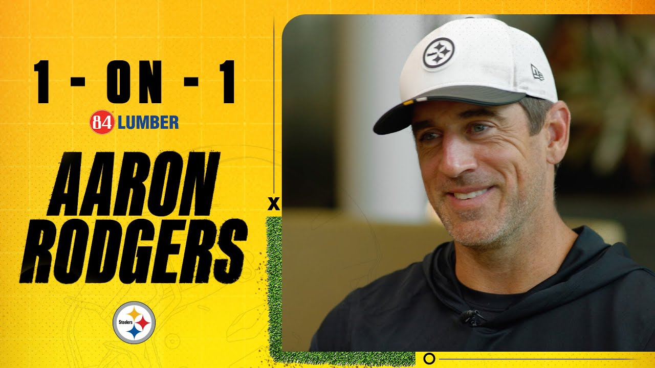Exclusive Interview with Aaron Rodgers | 1-on-1 | Pittsburgh Steelers
