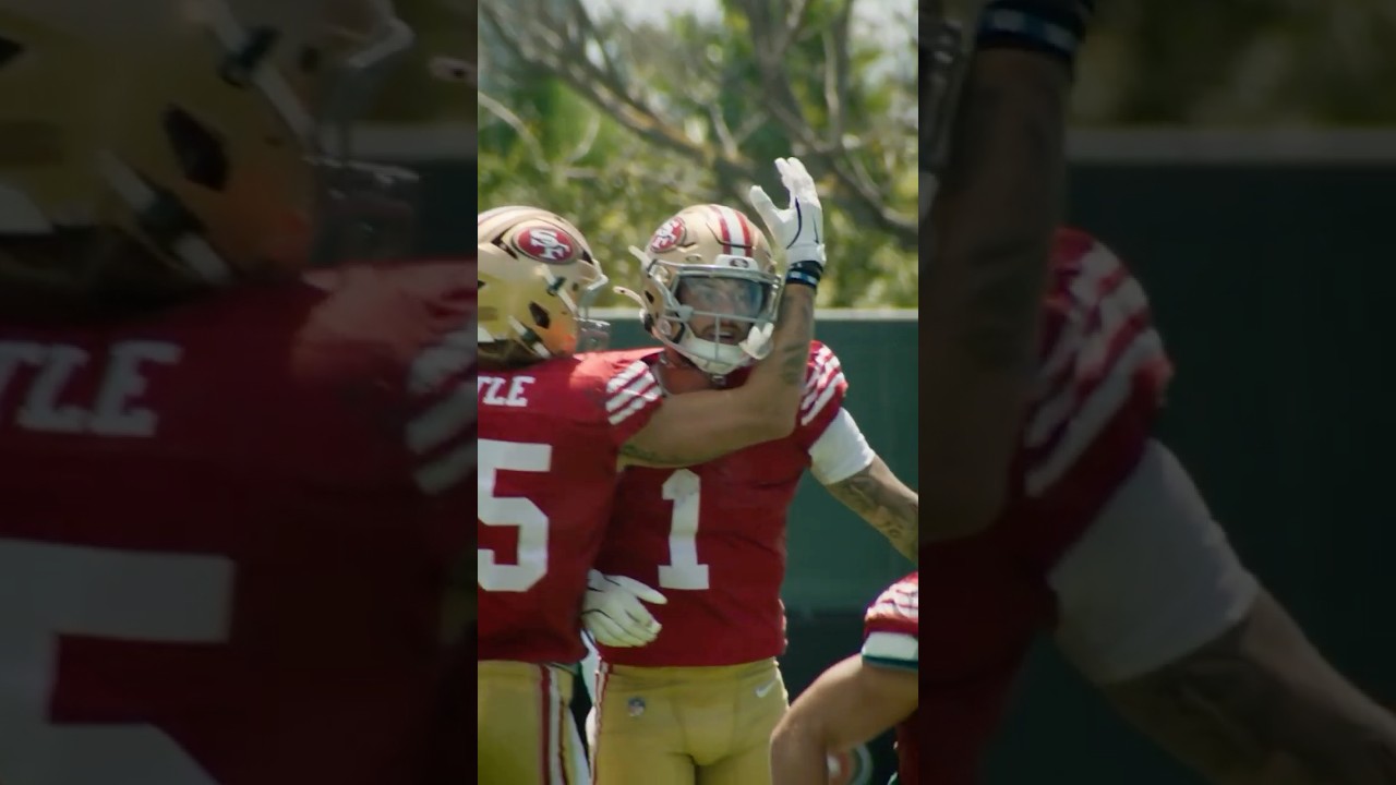 He's ready 🤩 #RickyPearsall #nfl #49ers #trainingcamp