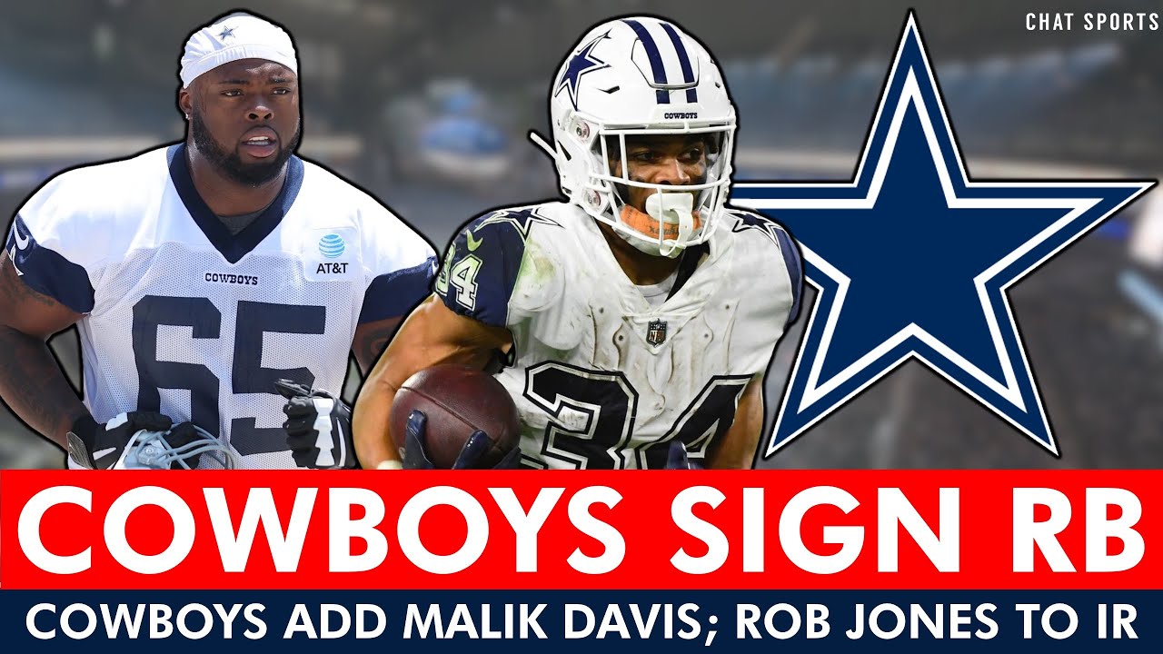 BREAKING: Cowboys Sign A RB In Malik Davis, Put Robert Jones On IR To End His Season | Cowboys News