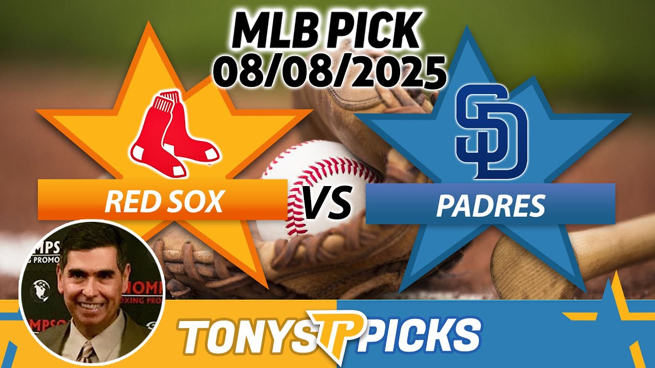 Boston Red Sox vs San Diego Padres Pick 8/8/25 MLB Pick Prediction