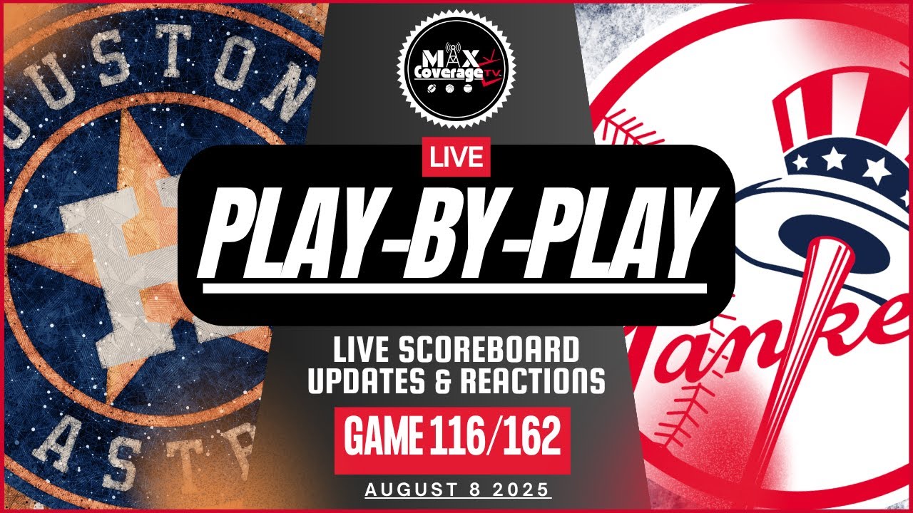 🔴LIVE Houston Astros vs New York Yankees - Play-By-Play & Reactions (8/8/25)