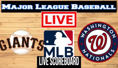 Live: San Francisco Giants Vs Washington Nationals | MLB | Play by Play | Live Scoreboard