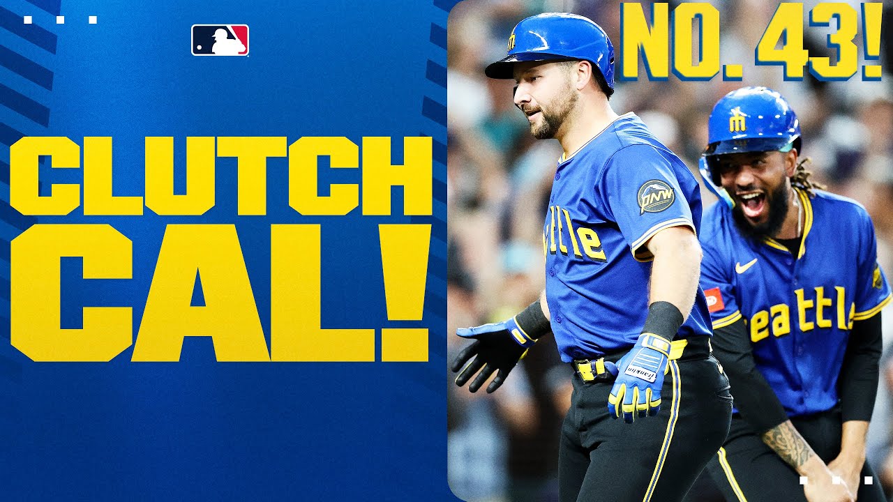 CLUTCH CAL! 🤩 Big Dumper's MLB-leading 43rd home run gives the Mariners the lead late! 🔱
