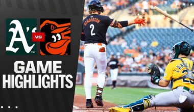 A's vs. Orioles Game Recap (8/8/25) | MLB Highlights | Baltimore Orioles