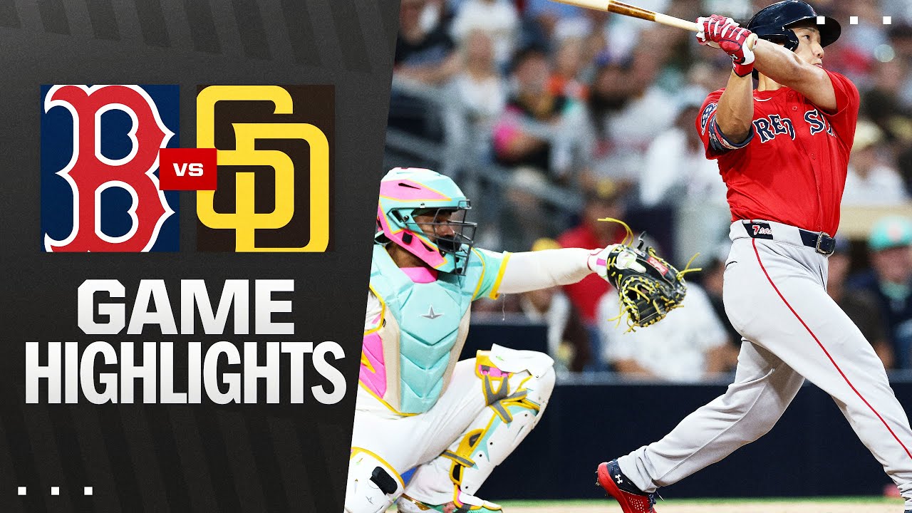 Red Sox vs. Padres Game Highlights (8/8/25) | MLB Highlights