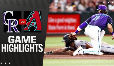Rockies vs. D-backs Game Highlights (8/8/25) | MLB Highlights | Arizona Diamondbacks