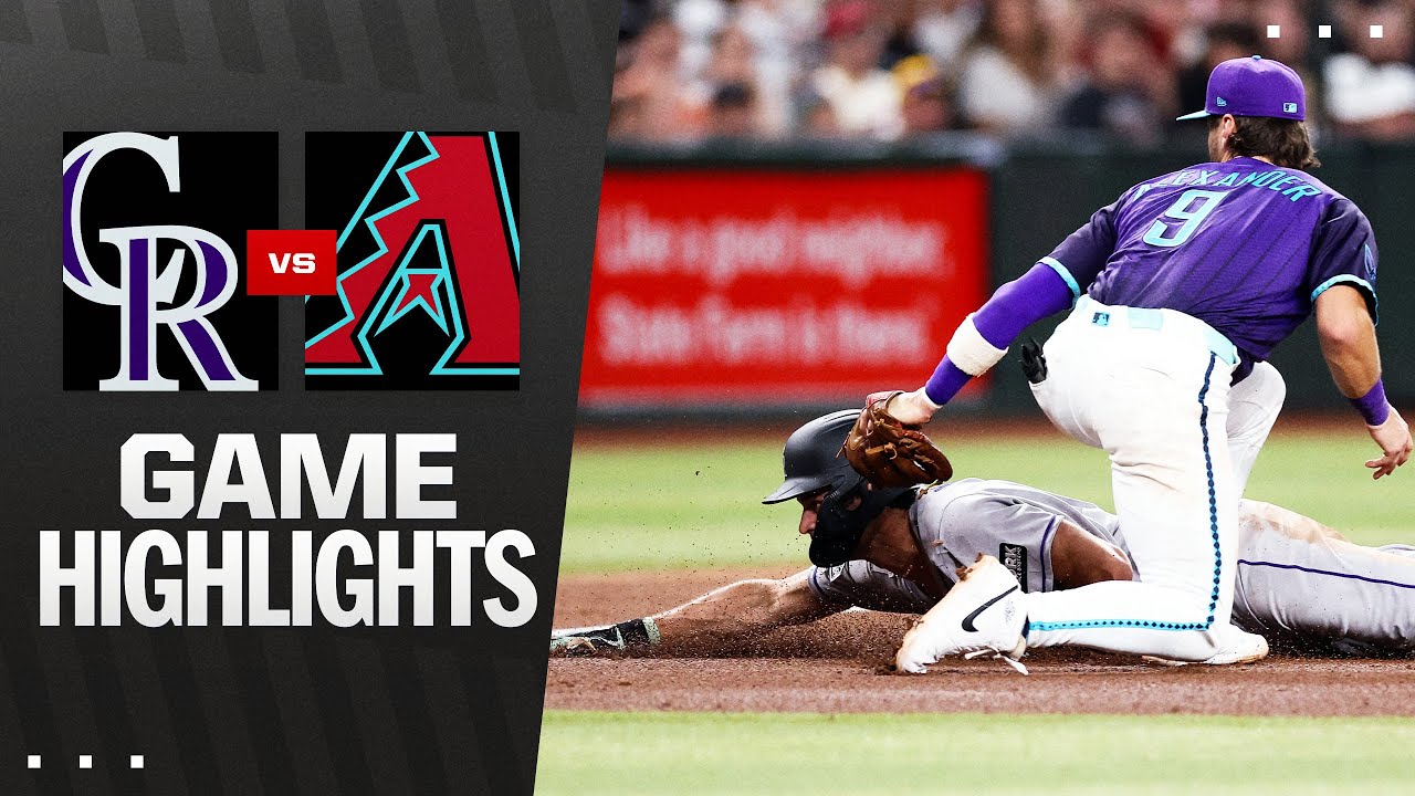 Rockies vs. D-backs Game Highlights (8/8/25) | MLB Highlights | Arizona Diamondbacks