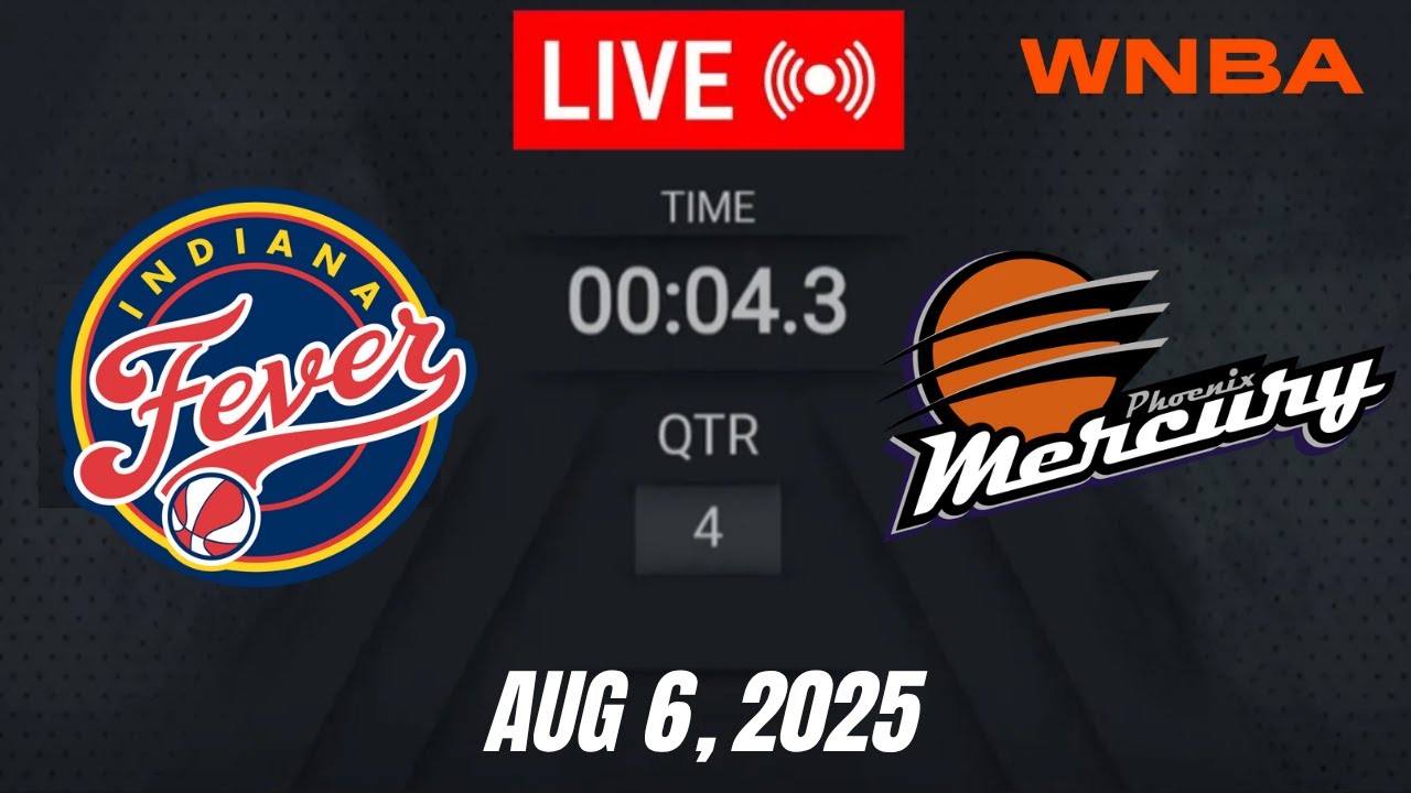WNBA LIVE! Indiana Fever vs Phoenix Mercury LIVE | WNBA 2025 Full Game August 6, 2025 2K LIVE