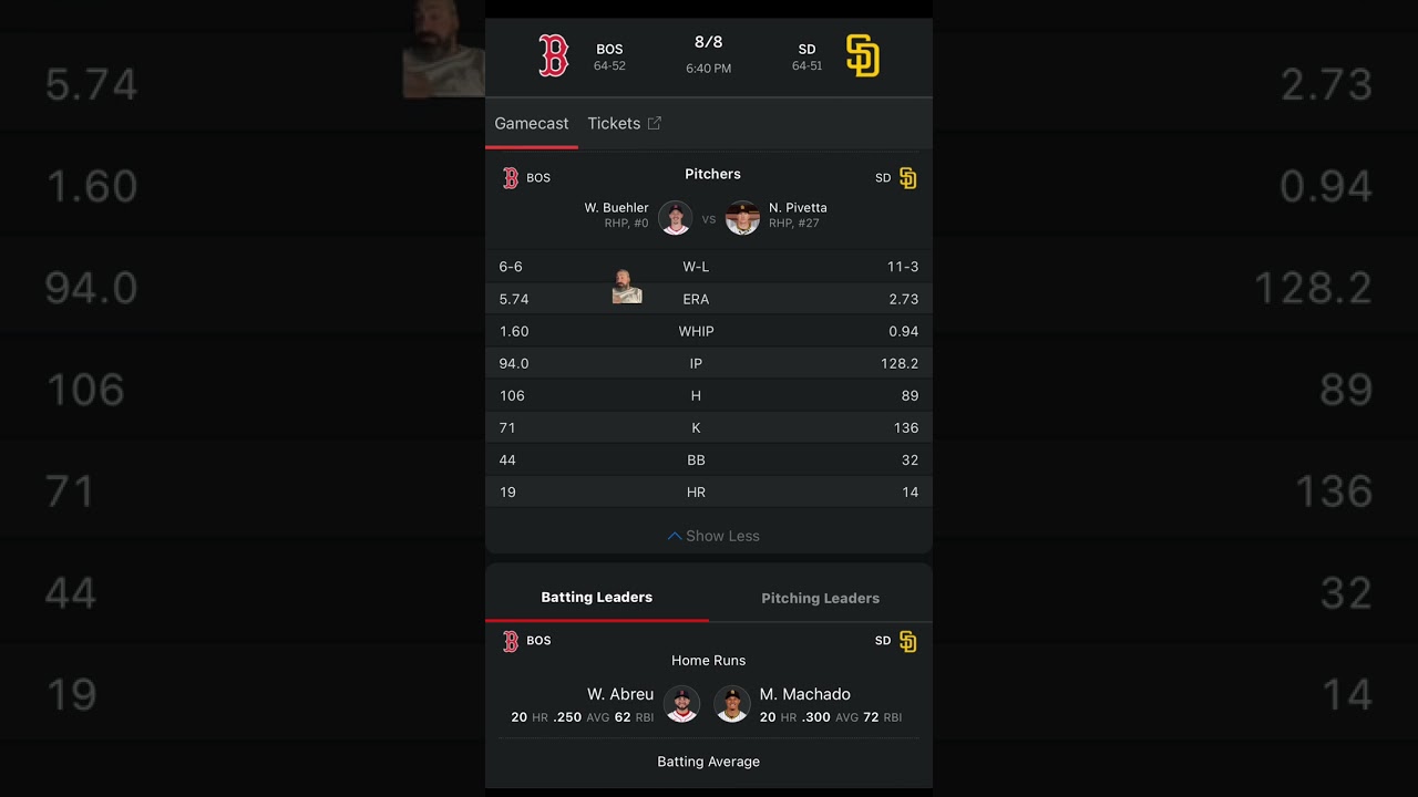 San Diego Padres VS Boston Red Sox Free MLB Betting Info 8/8/25